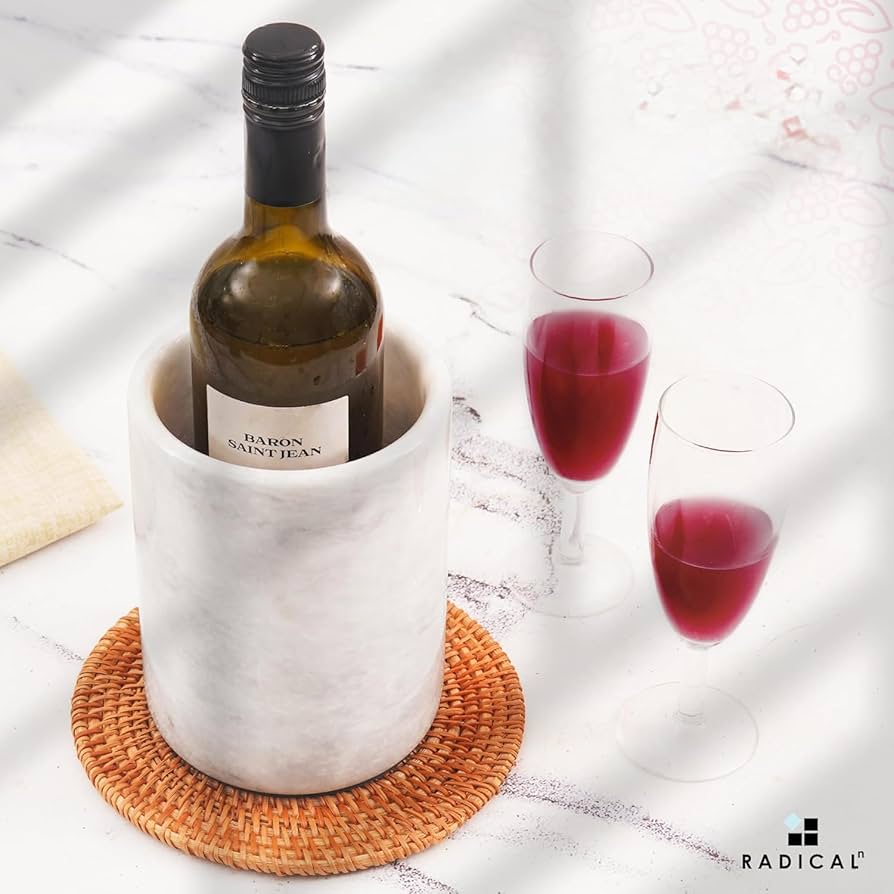 Radicaln 大理石ワインクーラー ブラック 6.5インチ 3個セット